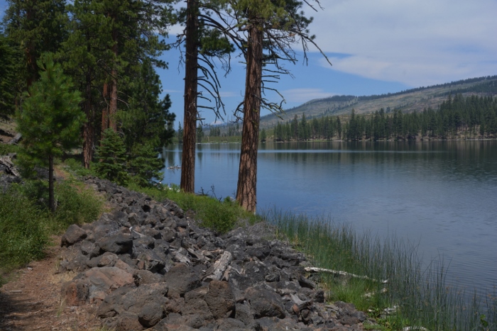 Blue Lake is a great fishing lake southeast of Alturas. 